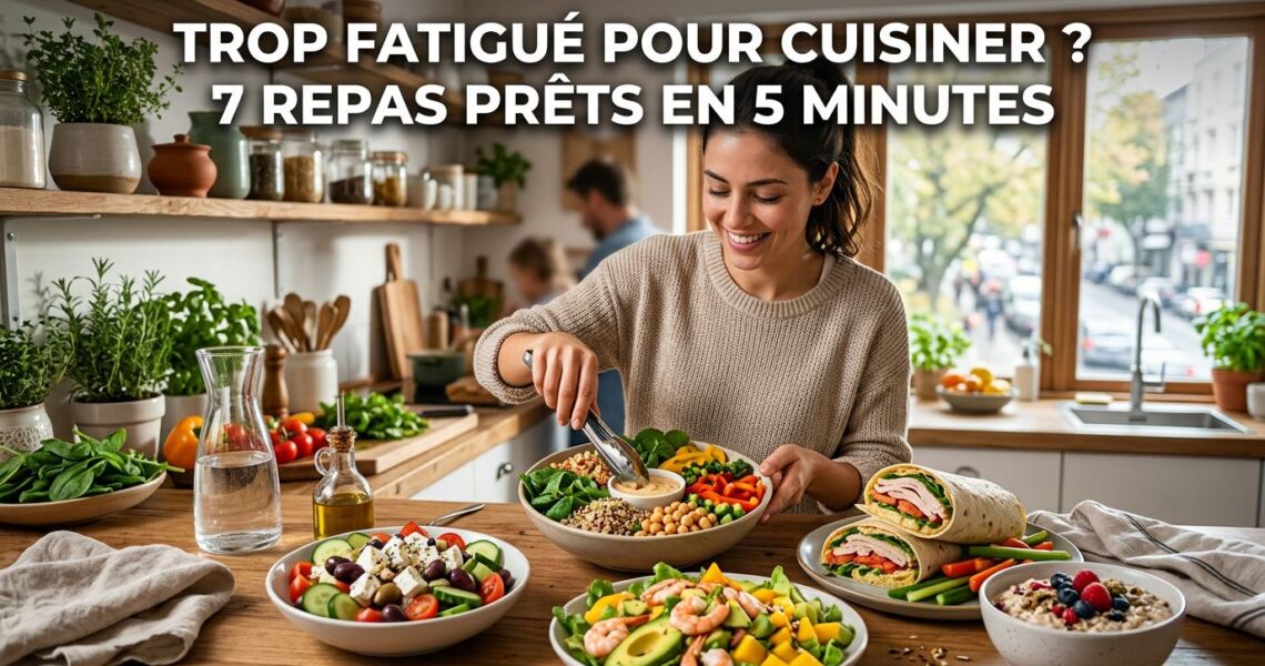 7 repas sans cuisson pour les jours de grande fatigue