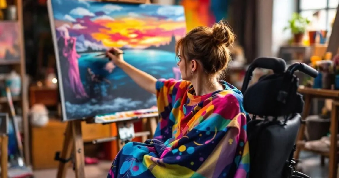 artiste handicapé célèbre